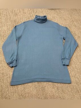 Di Fini Light Blue Turtleneck Top